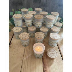 Vela vainilla con tapa de madera