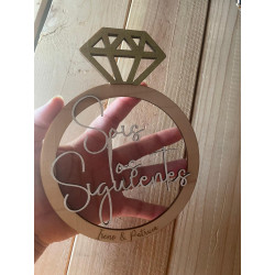 Anillo madera ¨Sois los siguientes¨