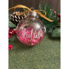 Tu nombre en adornos. Bola de Navidad personalizadas