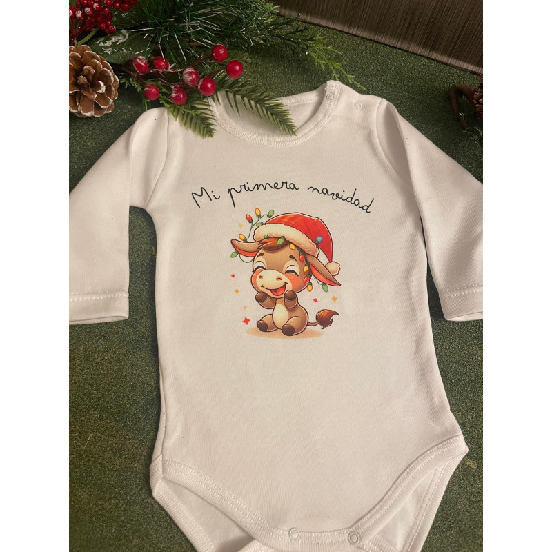 Body bebé mi primera Navidad