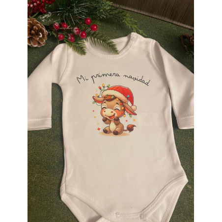 Body bebé mi primera Navidad