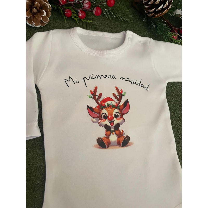 Body bebé mi primera Navidad