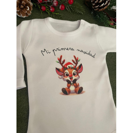 Body bebé mi primera Navidad