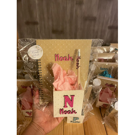 Set libreta, lapicero y lápiz