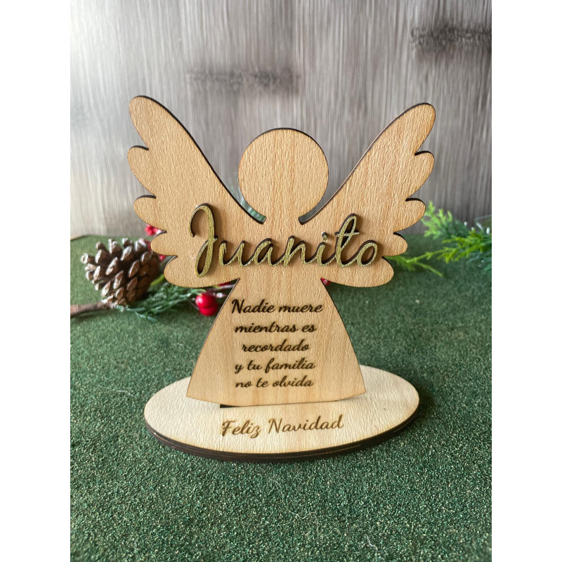 Angelito de madera