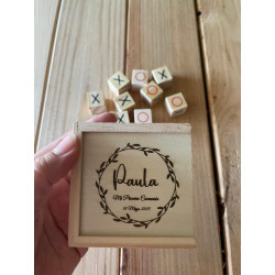 Tres en raya de madera