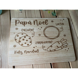 Bandeja de madera Reyes Magos y Papá Noel
