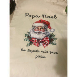 Saco de Navidad personalizado Papá Noel
