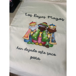 Saco de Navidad personalizado Reyes Magos