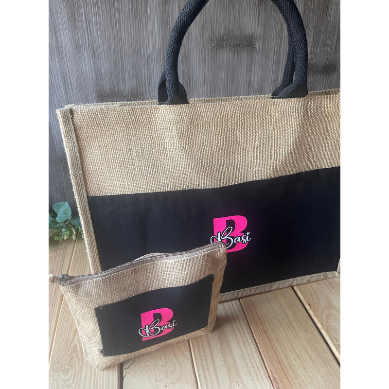 Bolso y neceser Ibiza negro