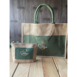 Bolso y neceser Ibiza verde