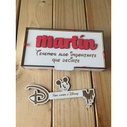 Llave sorpresa con caja